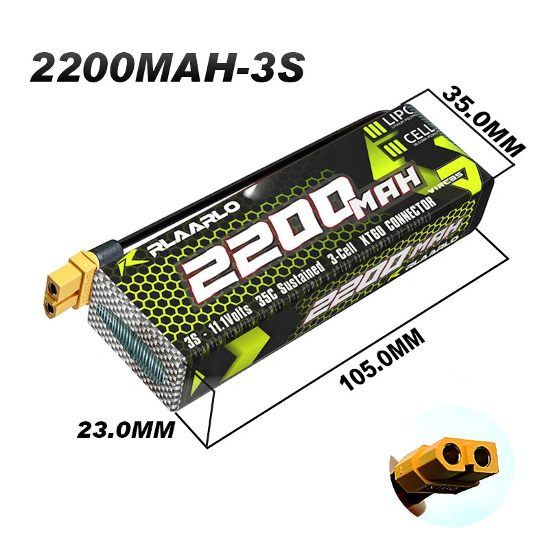 Unleash the Beast 11.1V 2200mAh 3S Lipo Powerhouse with XT60 Connector. Get Yours Now!